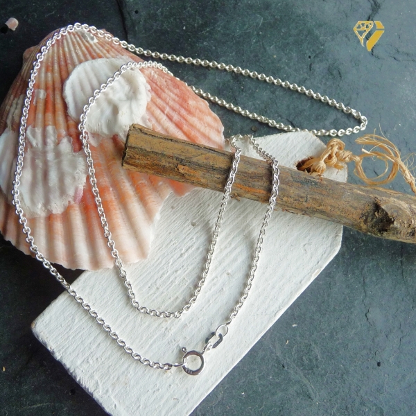 Collier Kette Anker rund 1,9mm Silber 50cm
