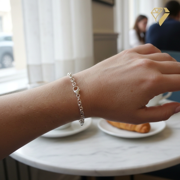 Armband Ankerkette 5mm rund Erbskette Silber 925 19cm