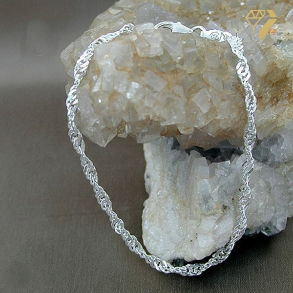 Armband 3,5mm Singapurkette Silber 925 19cm