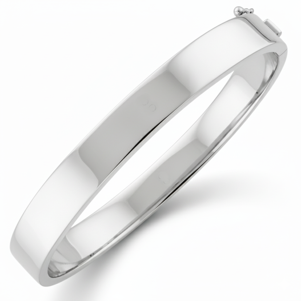 Armreif eckig oval 12mm 925 Sterling Silber