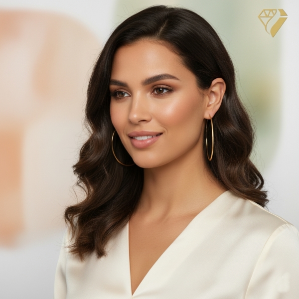 Creole Ø60x2mm 14Kt 585 GOLD