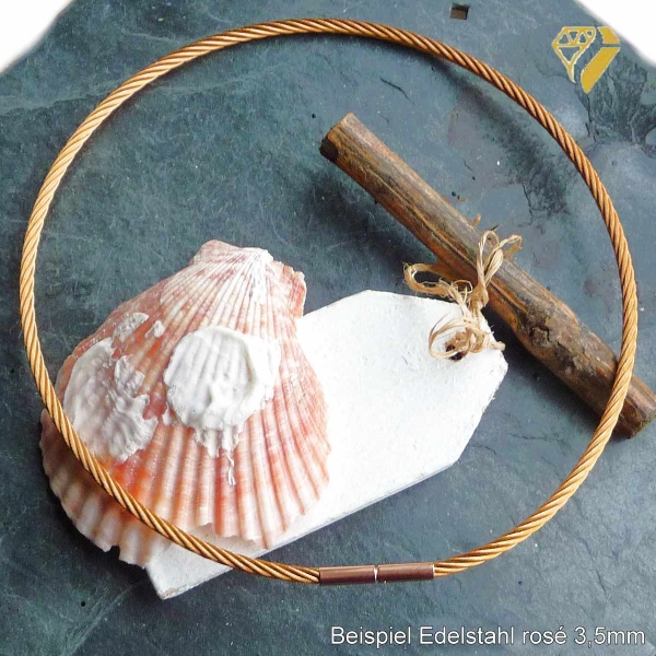 Exklusives Edelstahl Collier 1,6-3,5mm mit Bajonettverschluss