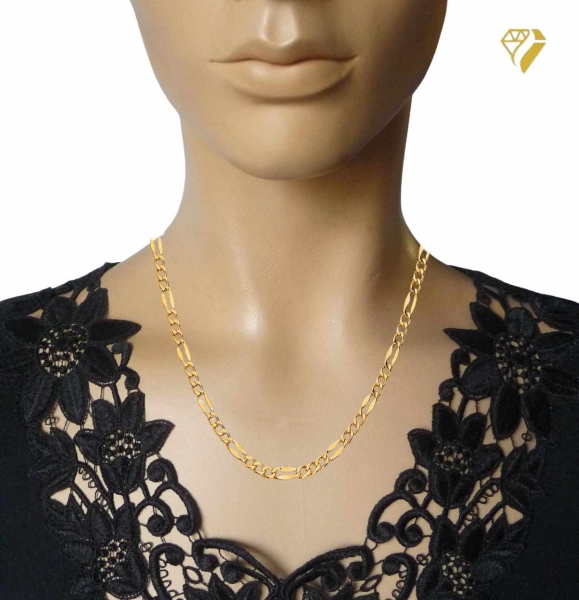 Collier Kette Figaro 2,7mm 8Kt 333 GOLD 50cm