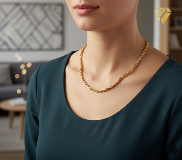Collier Königskette 2,5mm 8Kt 333 GOLD 42cm