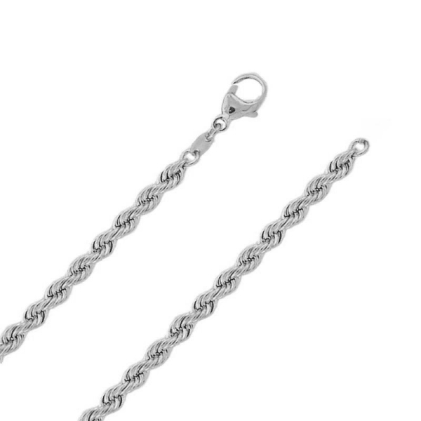 Collier Kette 4,4mm Kordelkette Silber 925 50cm