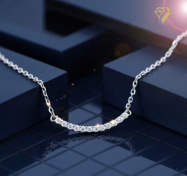 Kette und Anhänger mit Zirkonias Silber 925 42cm+3cm