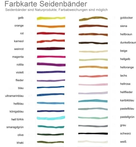 Collier Seidenband handgefärbt mit Edelstahl Bajonett Farbe nach Wahl