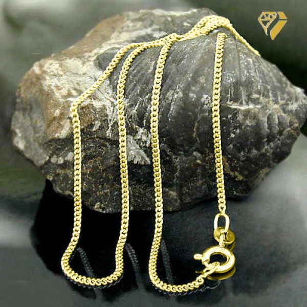 Kette Panzer 1,4mm vergoldet Silber 925 36cm