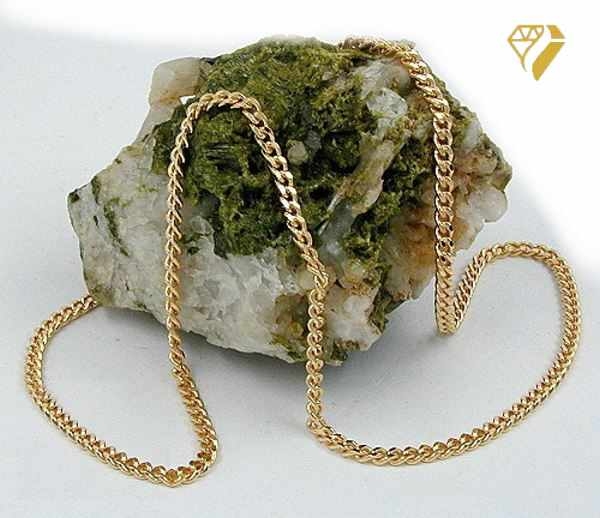 Collier Panzer flach 2,7mm 14Kt 585 GOLD 80cm