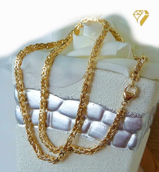 Collier Königskette 3,4mm 14Kt 585 GOLD 45cm