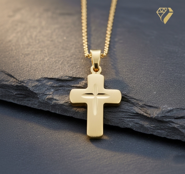 Anhänger Kreuz 15x19mm 8Kt 333 GOLD