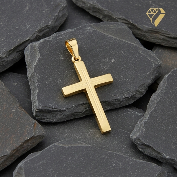 Anhänger Kreuz 14x19mm 8Kt 333 GOLD