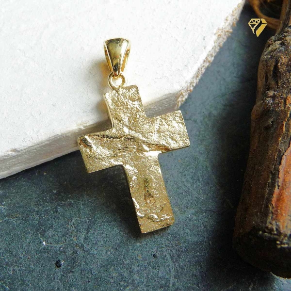 Anhänger Kreuz gehämmert 15x21mm 8Kt 333 GOLD