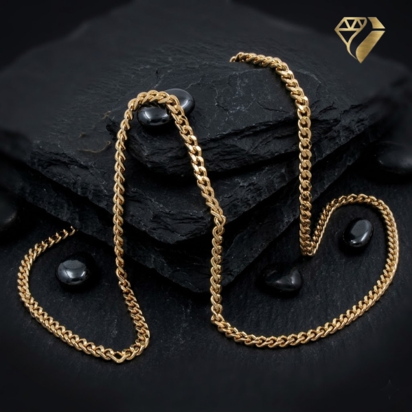 Collier Panzer flach 2,1mm 14Kt 585 GOLD 45cm