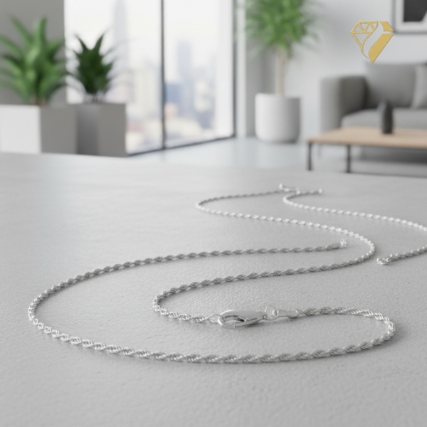 Kette Collier Kordel 1,45mm Silber 925 45cm