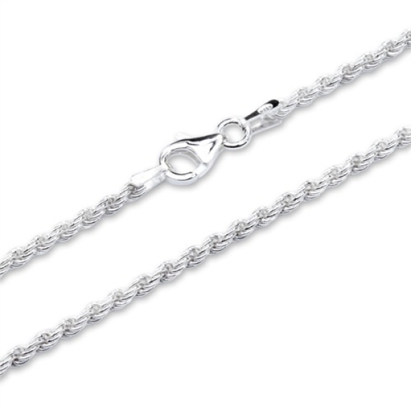 Kette Collier Kordel 1,8mm Silber 925 40cm