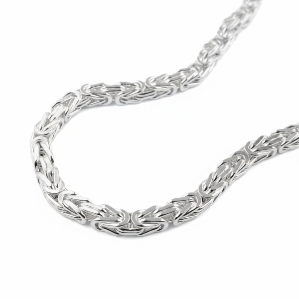 Kette Collier 4mm Königskette Silber 925 50cm