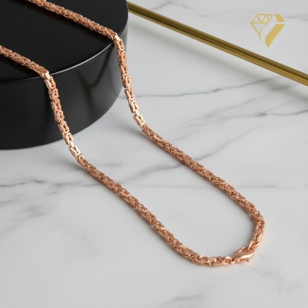 Königskette silber rose vergoldet