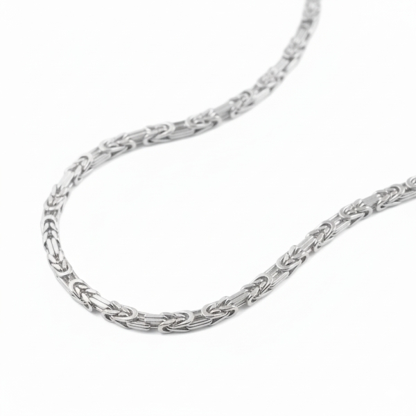Kette Collier 2,8mm Königskette Silber 925 90cm