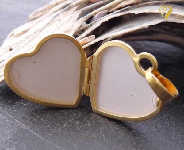 Medaillon Herz 14x14mm 8Kt GOLD