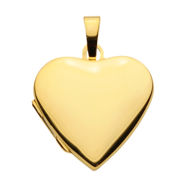 Medaillon Herz 21x20mm 8Kt GOLD
