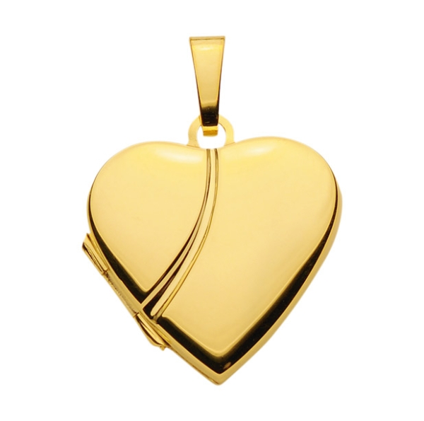 Medaillon Herz 20x20mm 8Kt GOLD