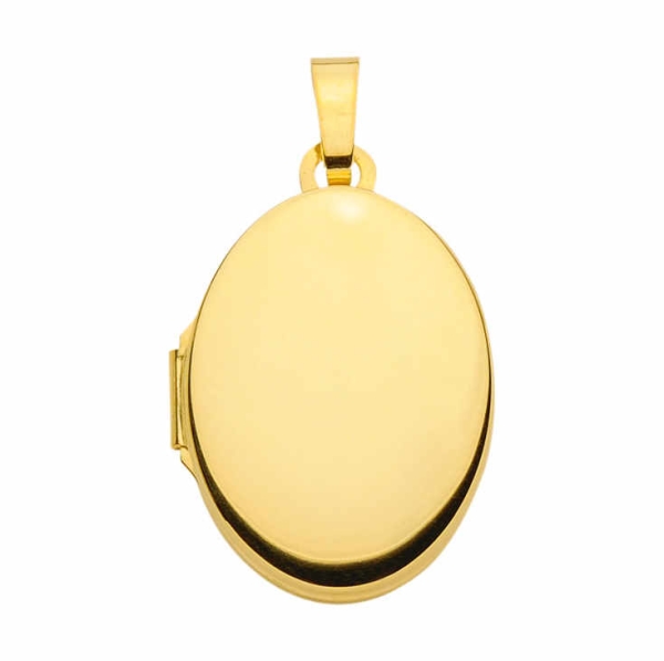Medaillon oval 14x18mm 14Kt GOLD