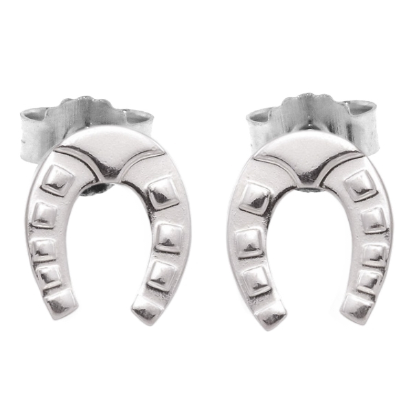 Ohrstecker Hufeisen Silber