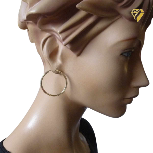 Creole Ø38mm 8Kt 333 GOLD