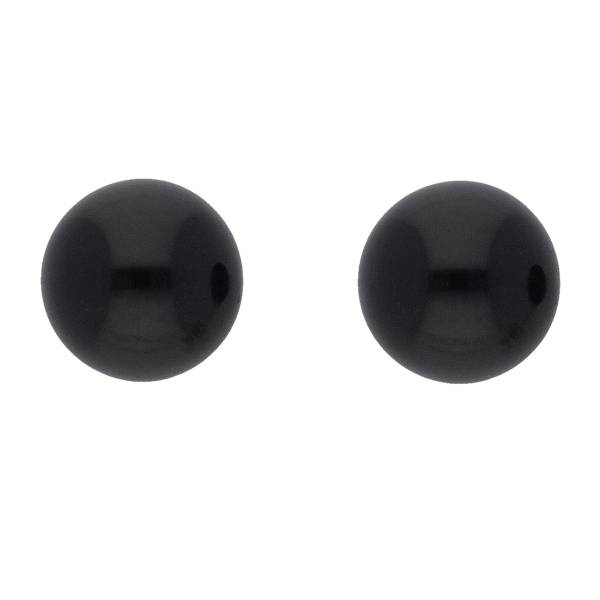 Ohrstecker Ohrring ca. 5,4mm Onyx Silber 925