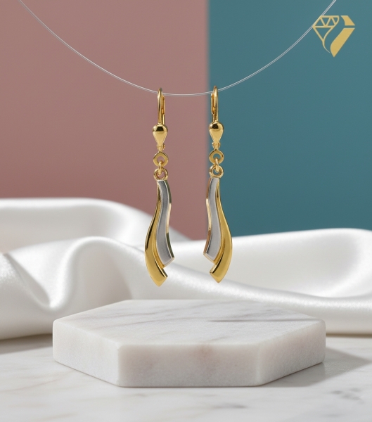 Brisur Ohrhänger 8Kt 333 GOLD