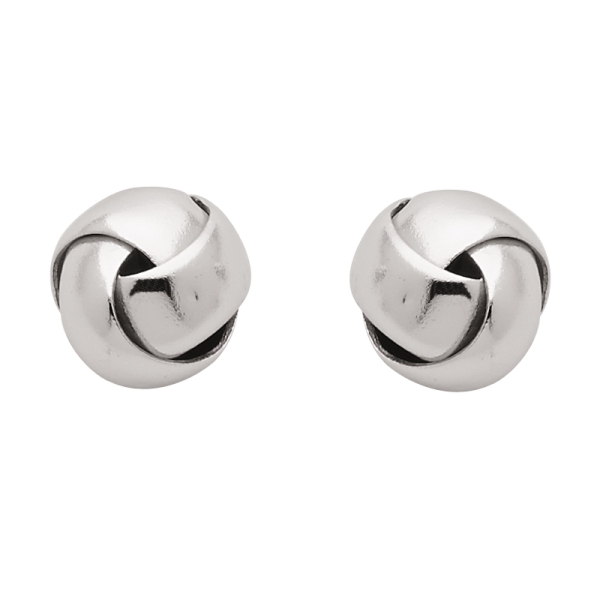 Ohrstecker 4,5mm Knoten 925 Silber