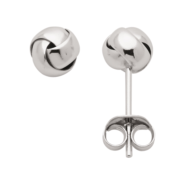 Ohrstecker Knoten Silber