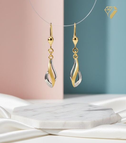 Brisur Ohrhänger 8Kt 333 GOLD