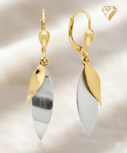 Brisur Ohrhänger 8Kt 333 GOLD WEISSGOLD