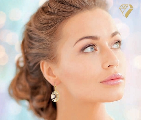 Brisur Ohrhänger 8Kt 333 GOLD