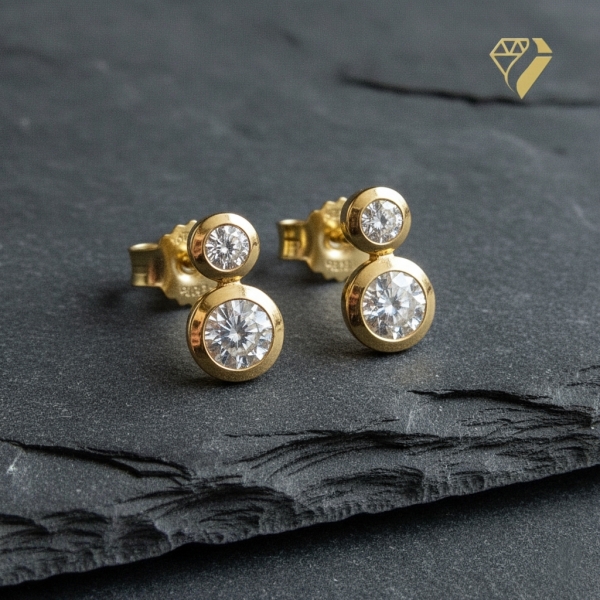 Ohrstecker Zirkonia 8Kt 333 GOLD