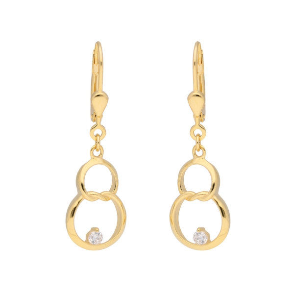 Ohringe Gold Zirkonia