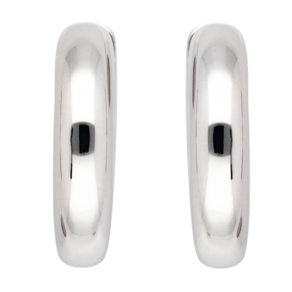 Creole 18,8x5,8mm Klappscharnier glänzend Silber 925