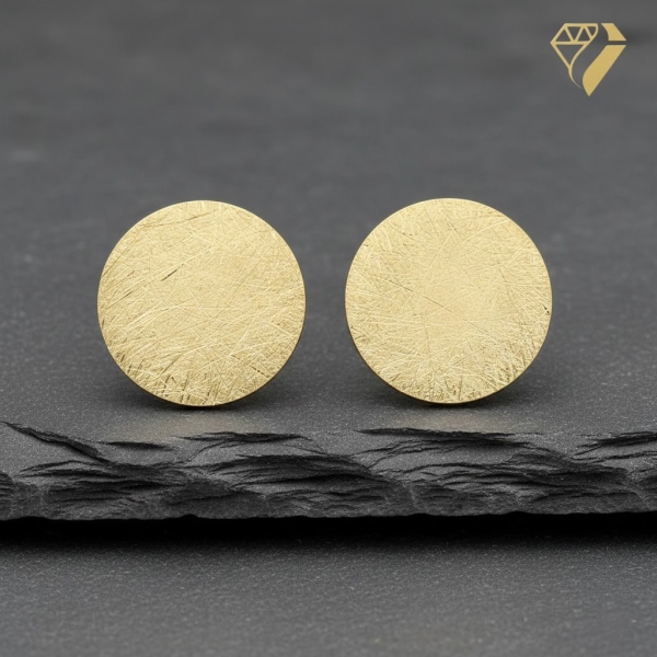 Ohrstecker rund gold