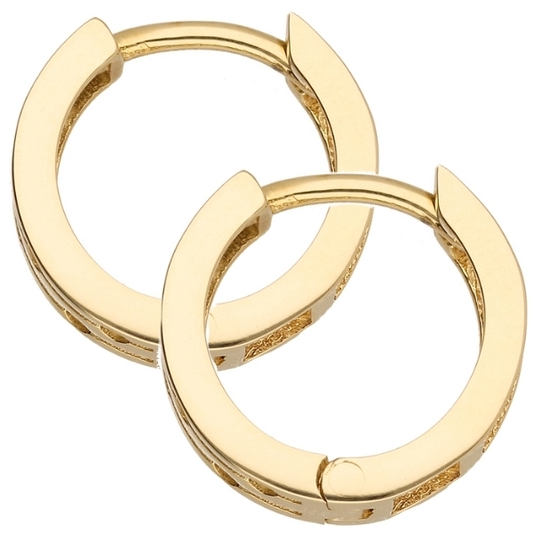 Creole Klappscharnier Zirkonia Ø12mm 8Kt 333 GOLD