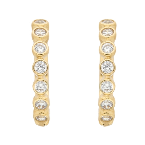 Creole Klappscharnier Zirkonia Ø14,3mm 8Kt 333 GOLD