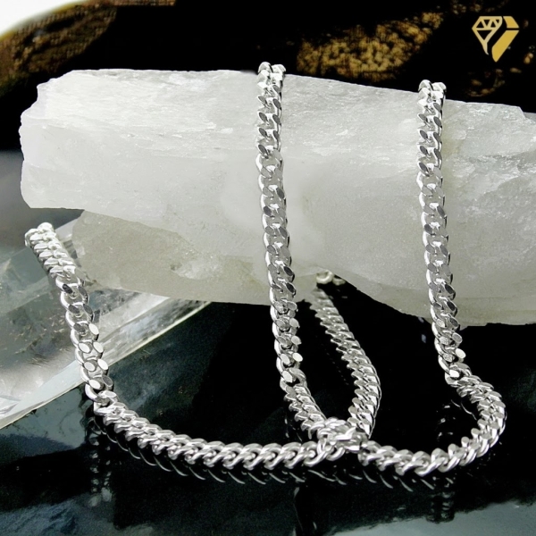 Collier Kette Panzer 2,7mm Silber 925 45cm