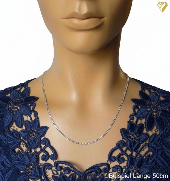 Collier Kette Panzer 2,7mm Silber 925 45cm