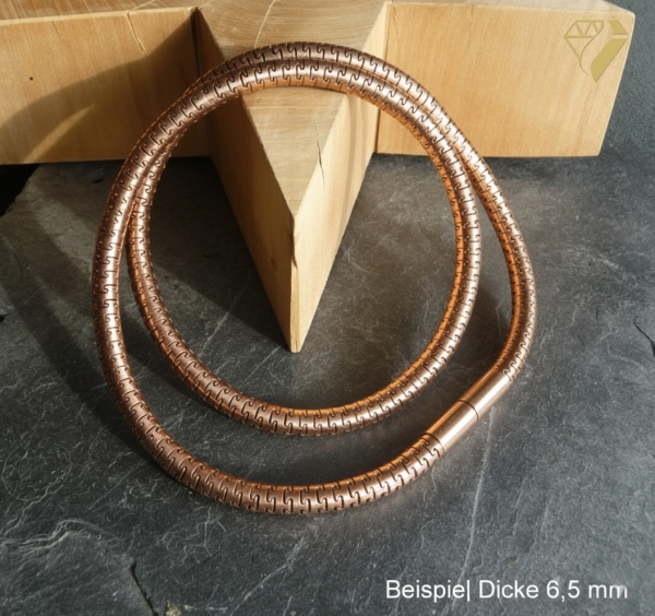 Exklusive Puzzlekette Collier 5 oder 6,5mm mit Bajonettverschluss Edelstahl