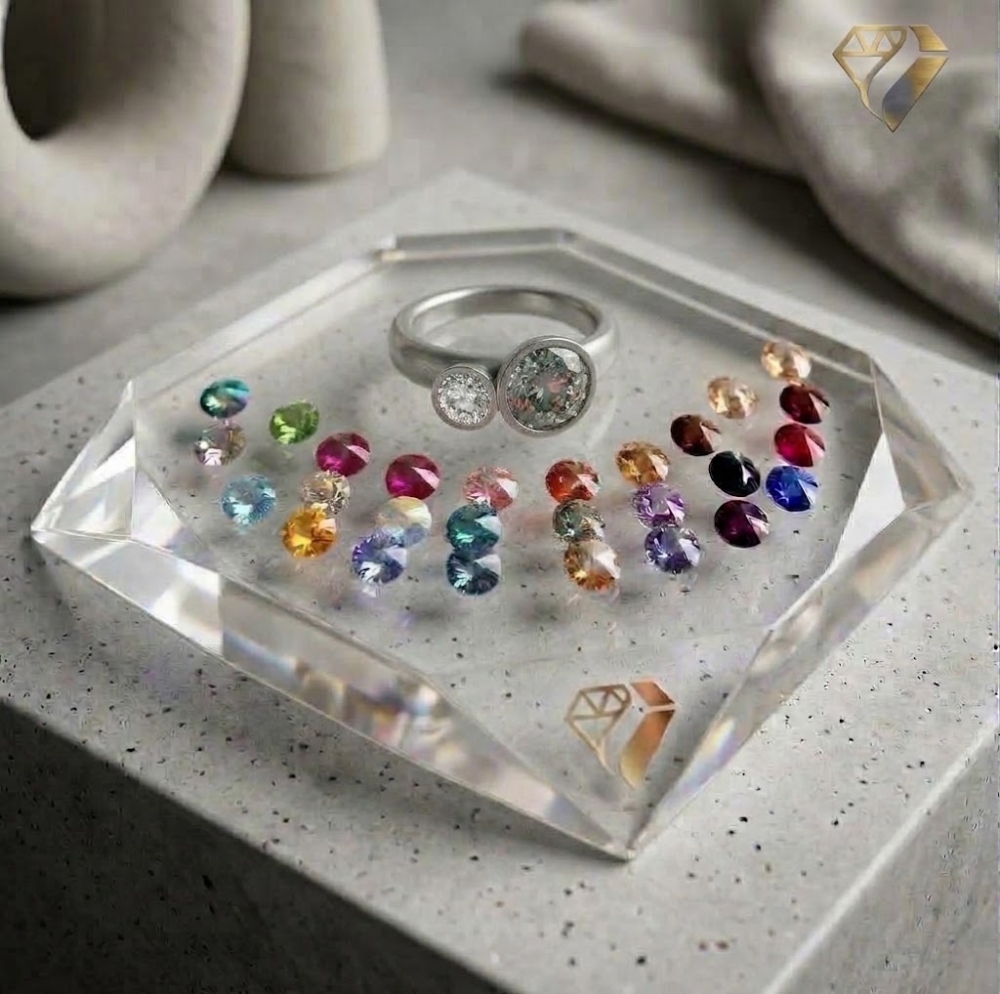 Ring 5mm - Nicole 2.0 DUO - Edelstahl für zwei Schraubelemente und Farben nach Wahl