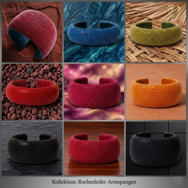 Armspange Rochenleder 20, 30, 40mm