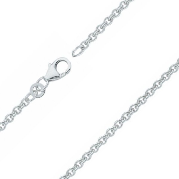 Collier Kette Anker rund 2,7mm Silber 50cm