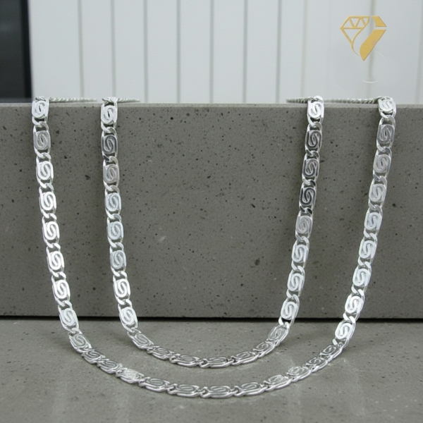 Kette Collier S-Panzer 4,6mm 925 Silber 50cm