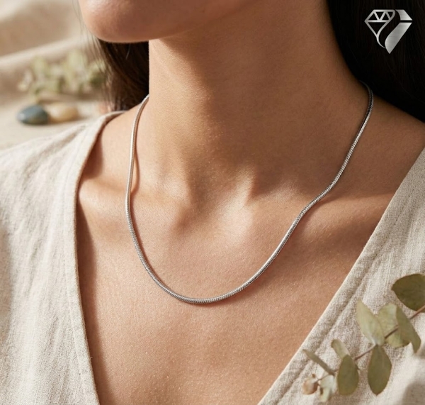 Collier Schlange 1,5mm 14Kt 585 GOLD 45cm